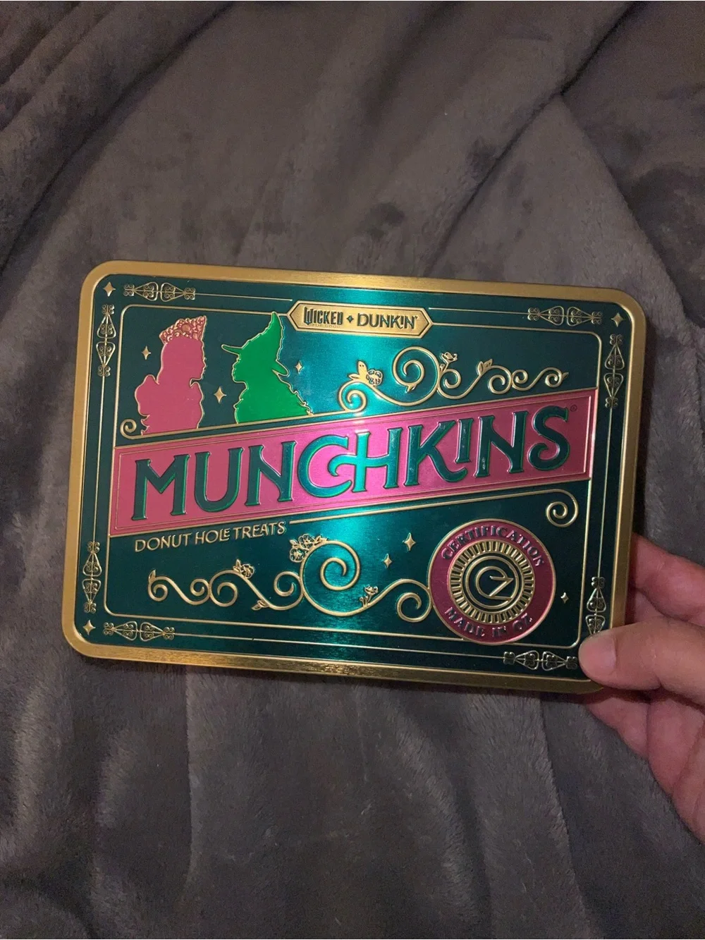 Wicked + Dunkin' Munchkins Tin - OFFICIAL